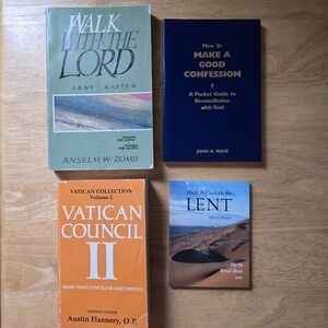Catholic Lent Confession & Vatican II Book Lot (4 Books)